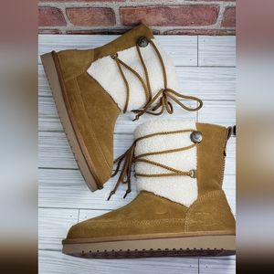 Koolaburra Michon Short by Ugg Faux-fur lined boots size 7 NWOT (SV102)